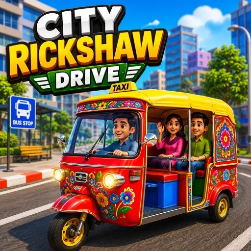 City Rickshaw Drive Simulation Game Unity Source Code