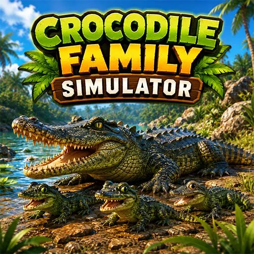 Crocodile Family Simulator Game Full Unity Template