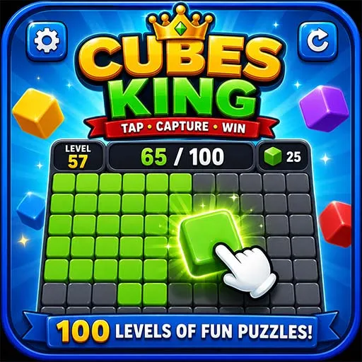 Cubes King Game Puzzle Unity Template