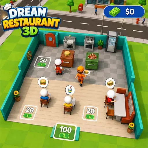 Dream Restaurant 3D Game Unity Code Template