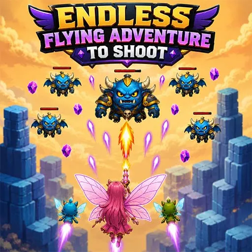 Endless Flying Adventure to Shoot Unity Game