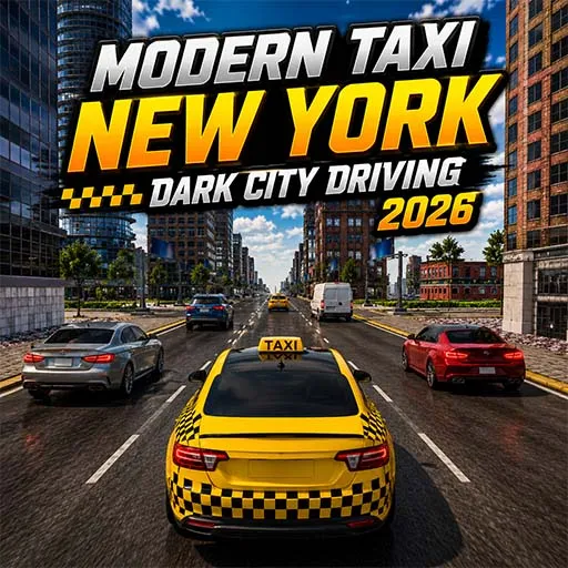 Modern Taxi New York Dark City Driving Unity Game