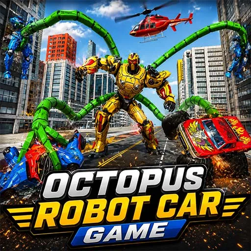 Octopus Robot Car Game Unity Template