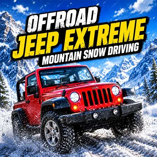 Offroad Jeep Extreme Mountain Snow Driving Unity Game