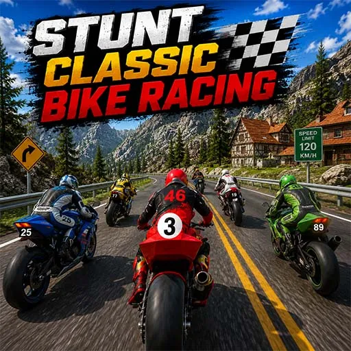 Stunt Classic Bike Racing Game Source Code
